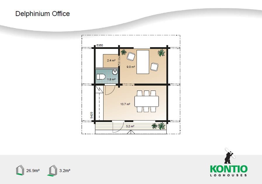 Delphinium office – fotka 2