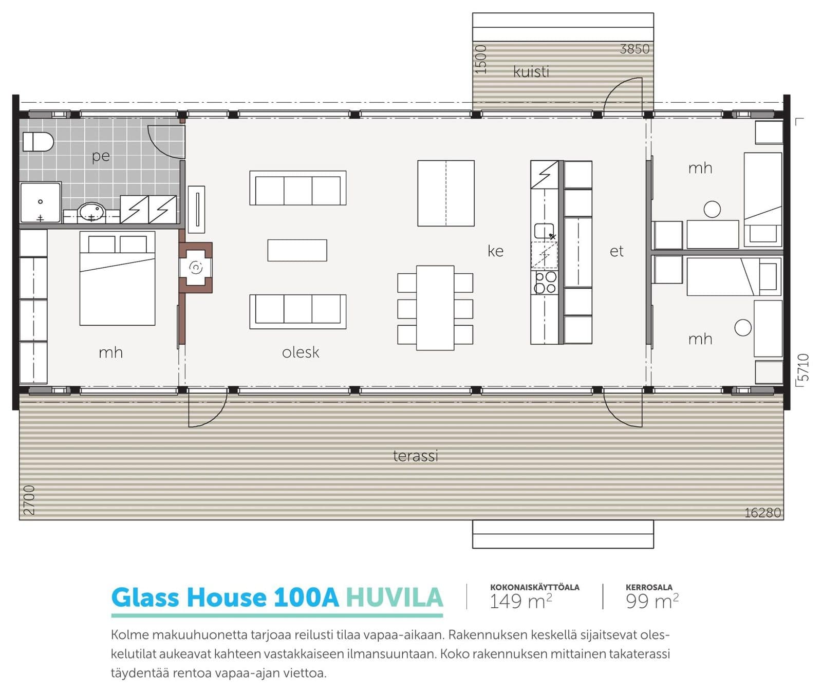 Glass House 100 huvila – fotka 1