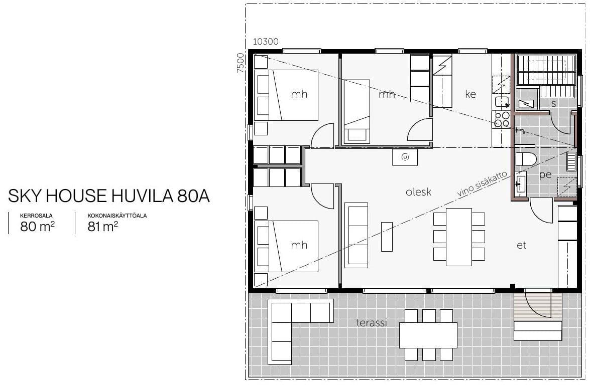 Sky House Huvila 80 – photo 1