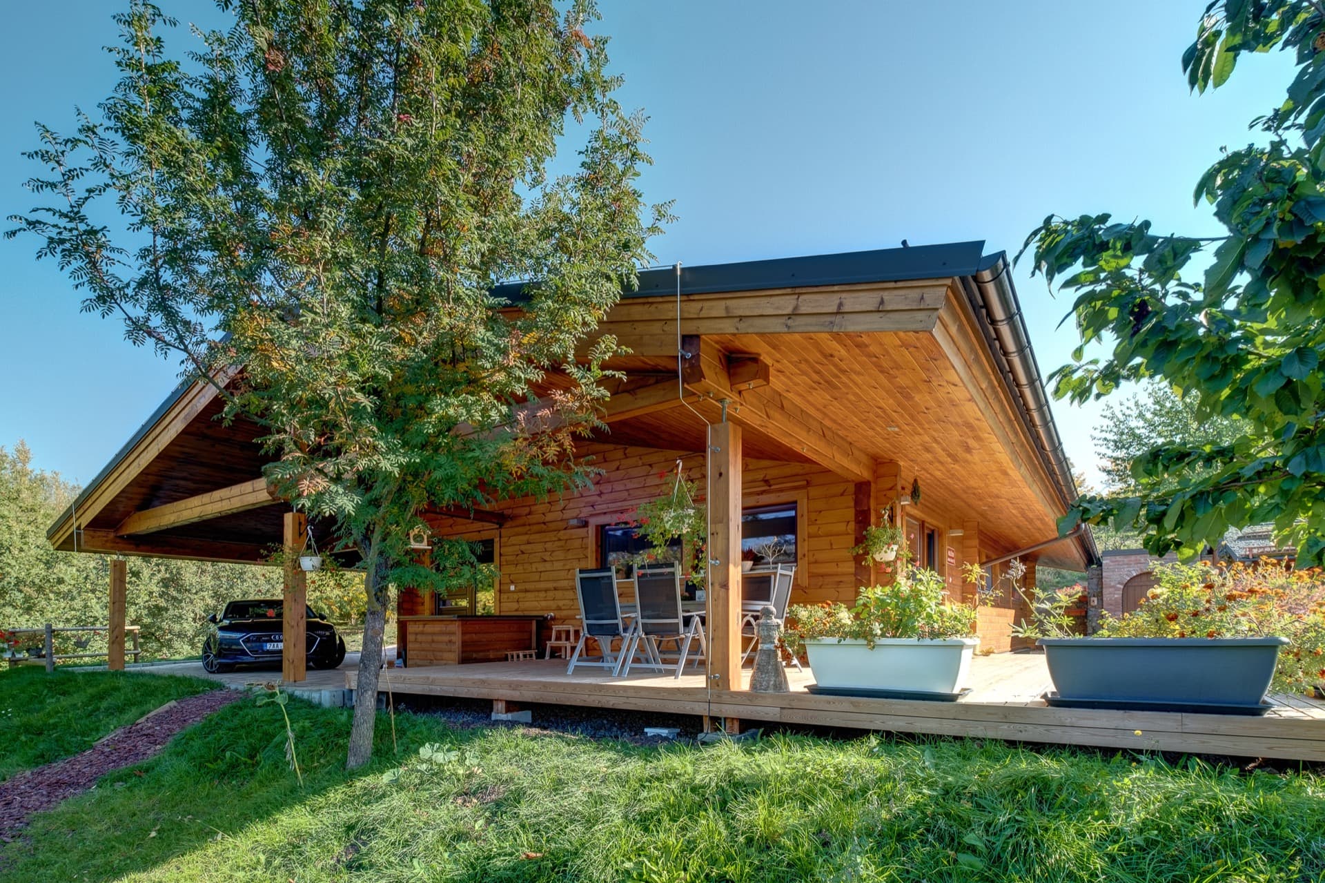 Srubový dům – bungalov Kontio na Moravě