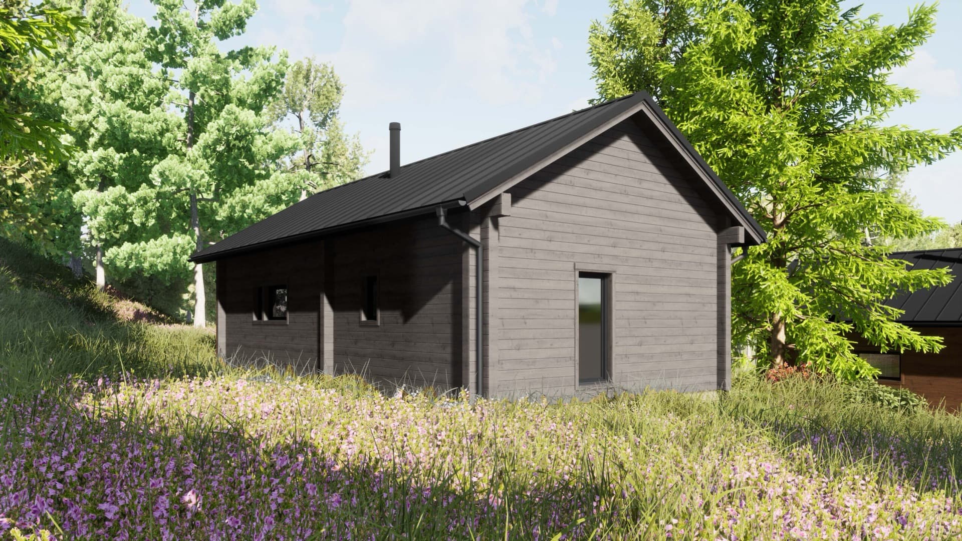 KONTIO Resort Sázava - srubové chaty ukryté v meandru řeky