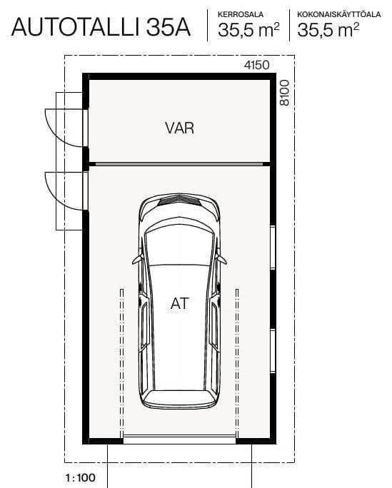 Autotalli 35