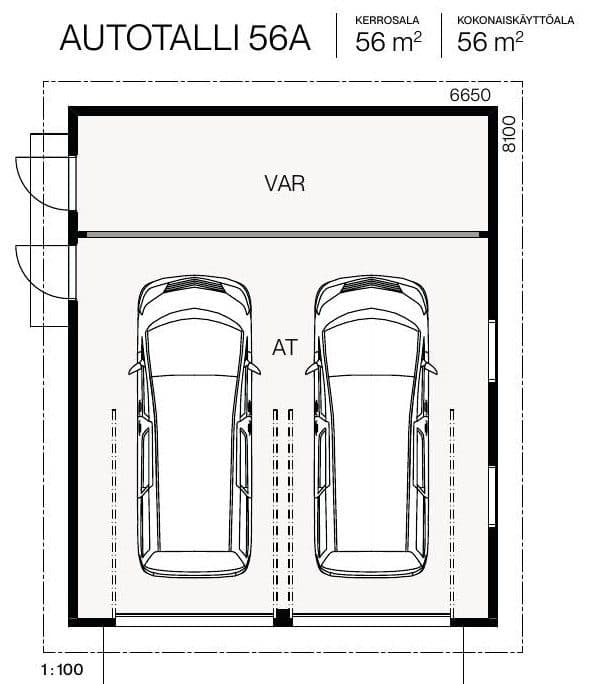 Autotalli 56