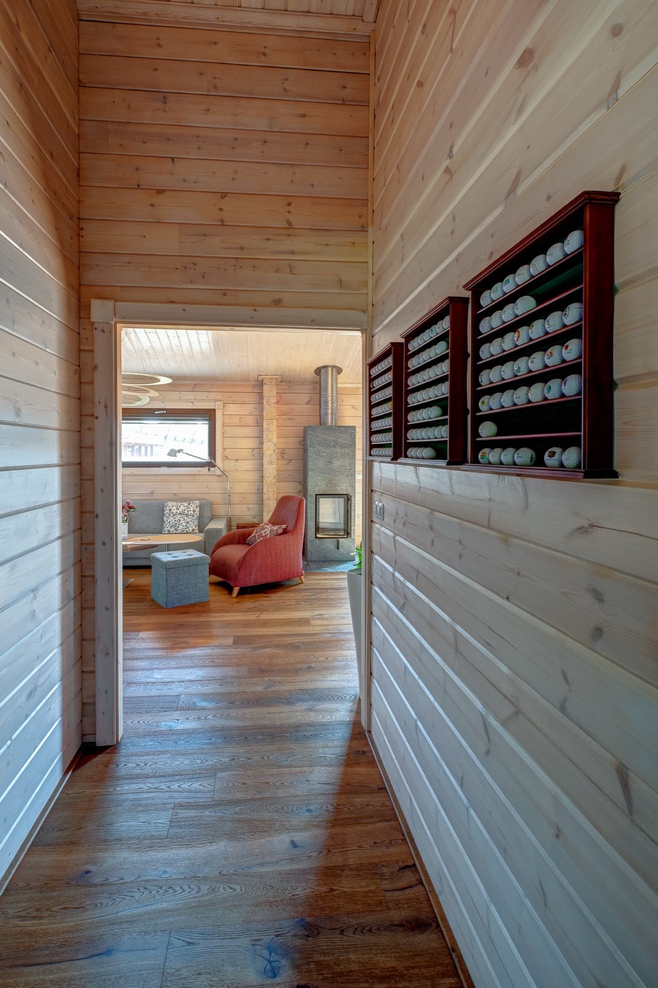 Dřevostavby Kontio bungalow in Moravia, hallway