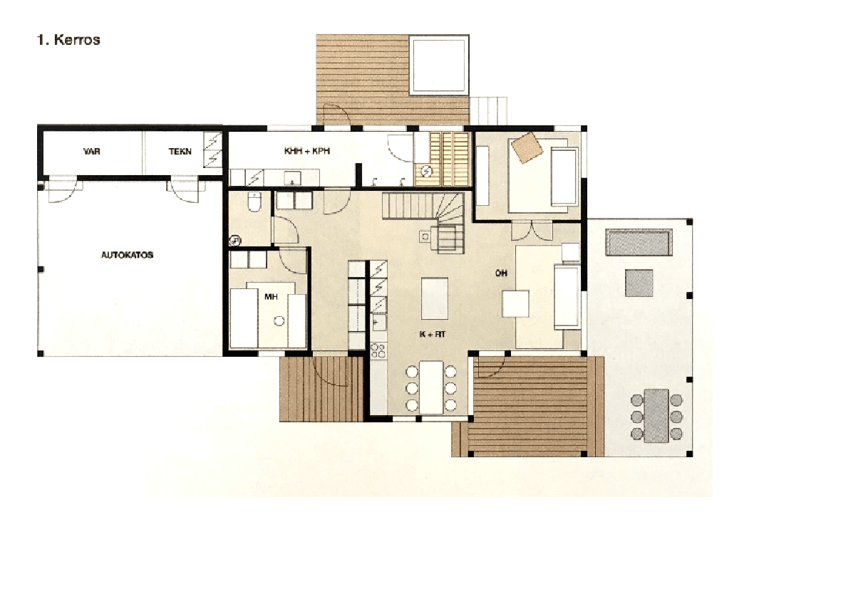 The Toive log home in Mikkeli