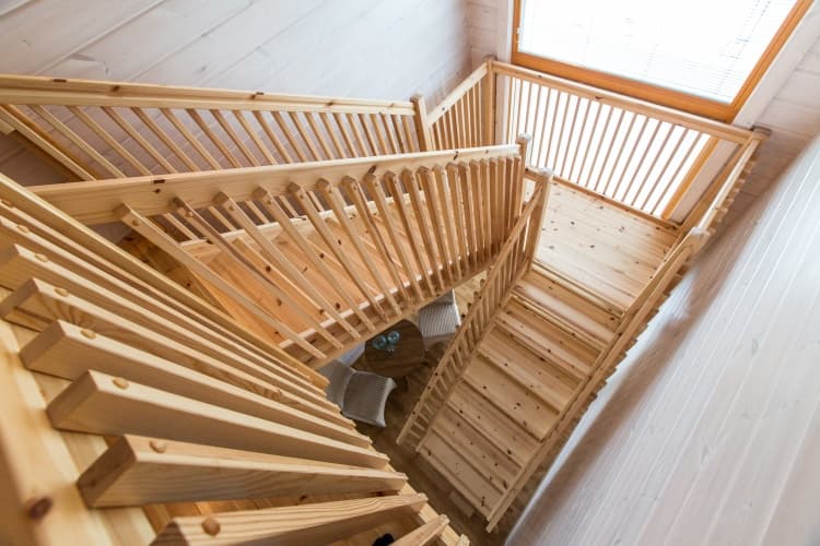 KONTIO log homes — staircase