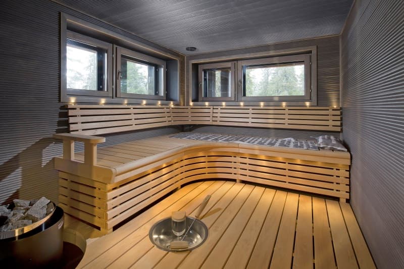No Finnish KONTIO log home is complete without a Finnish sauna