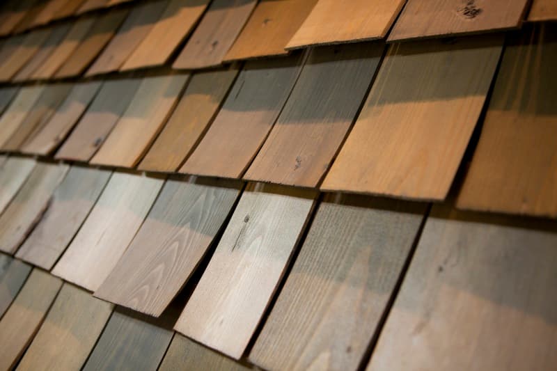 Detail of cladding in the living room of a KONTIO log home