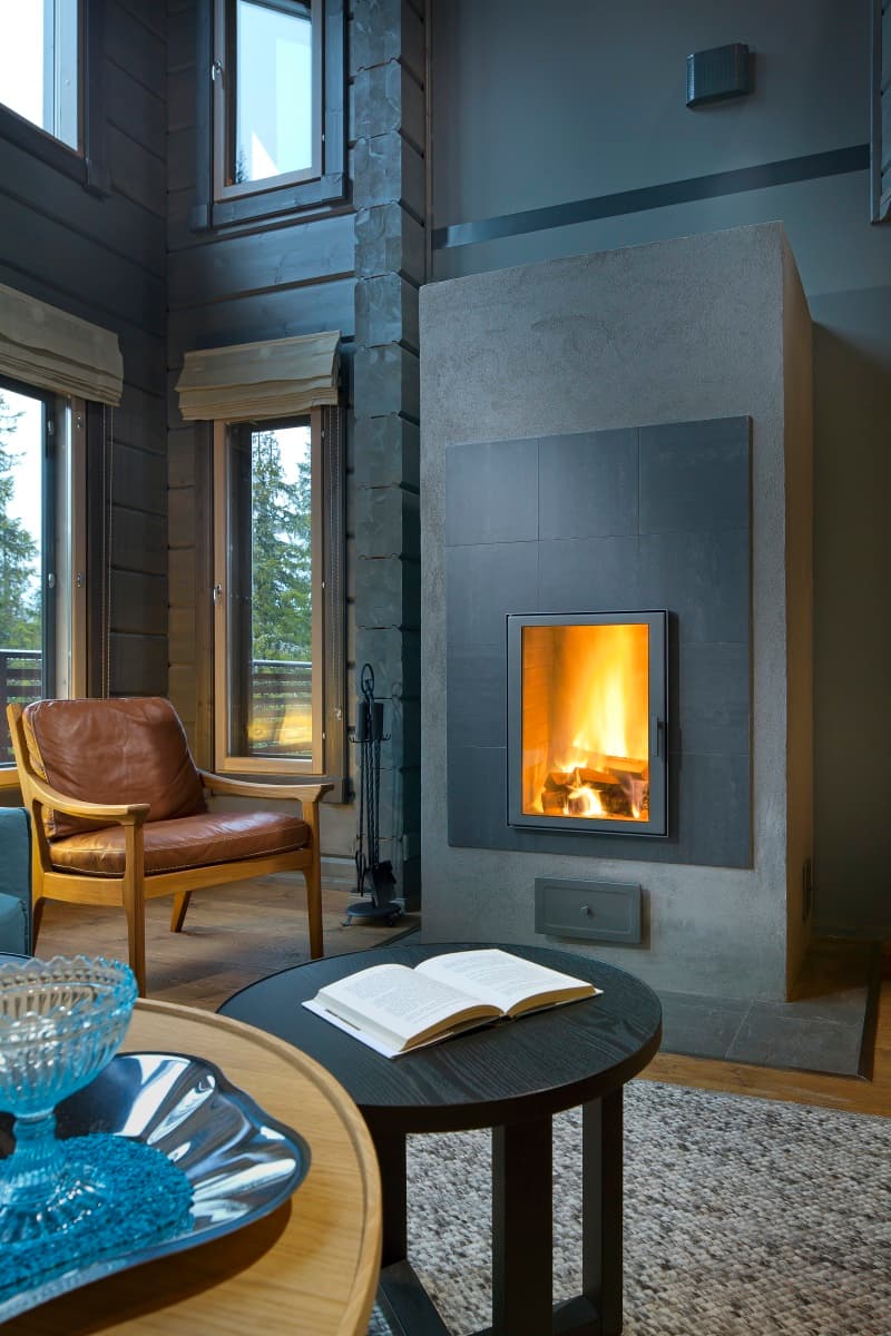 Luxury KONTIO log home, wood-burning stove