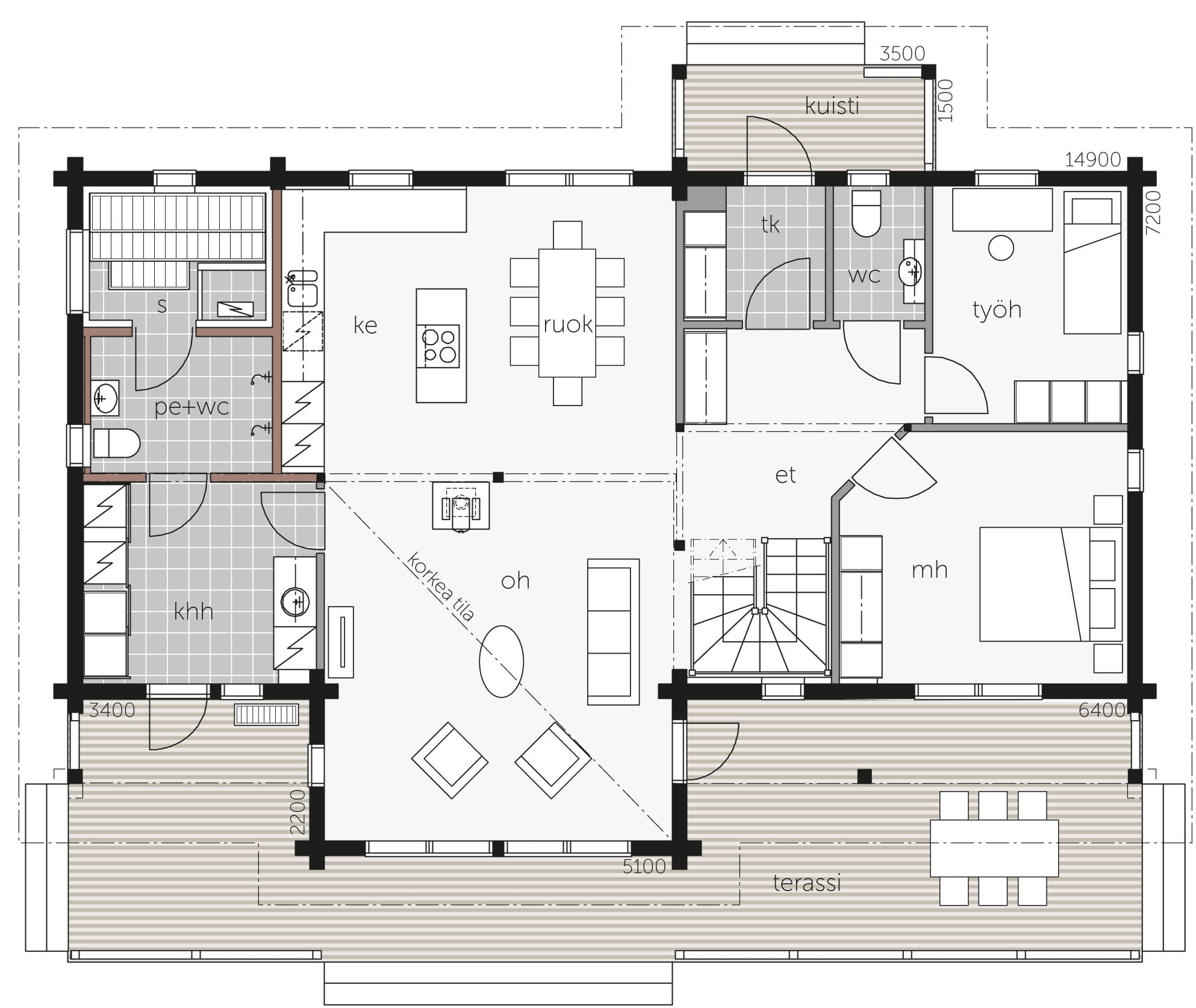 Layout A — ground floor