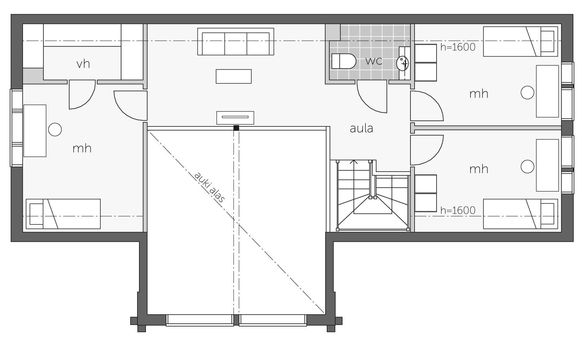 Layout A — first floor