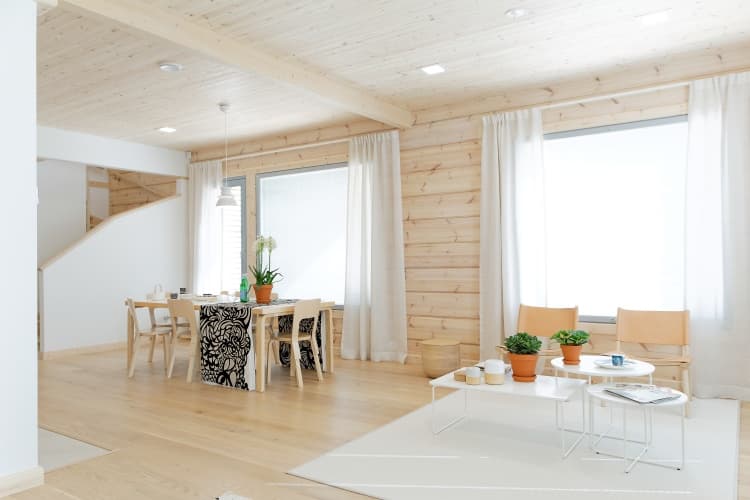KONTIO log homes, Harunire, living room
