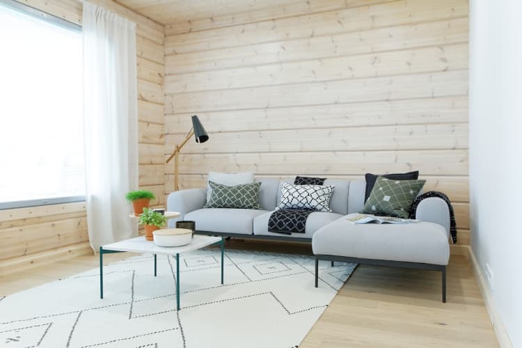 KONTIO log homes, Harunire, TV corner