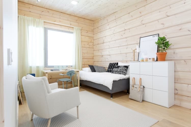 KONTIO log homes, Harunire, TV corner 2