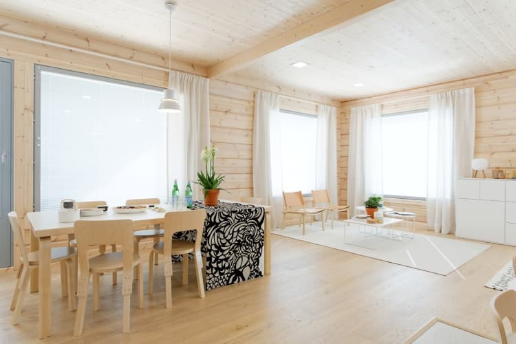 KONTIO log homes, Harunire, dining area