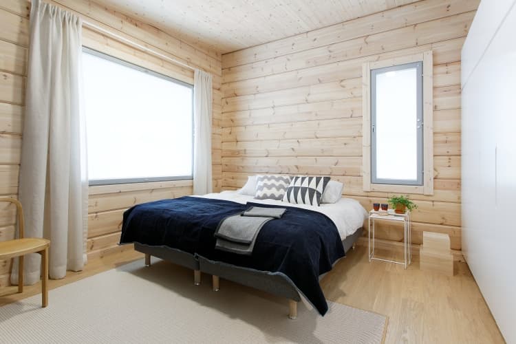KONTIO log homes, Harunire, bedroom