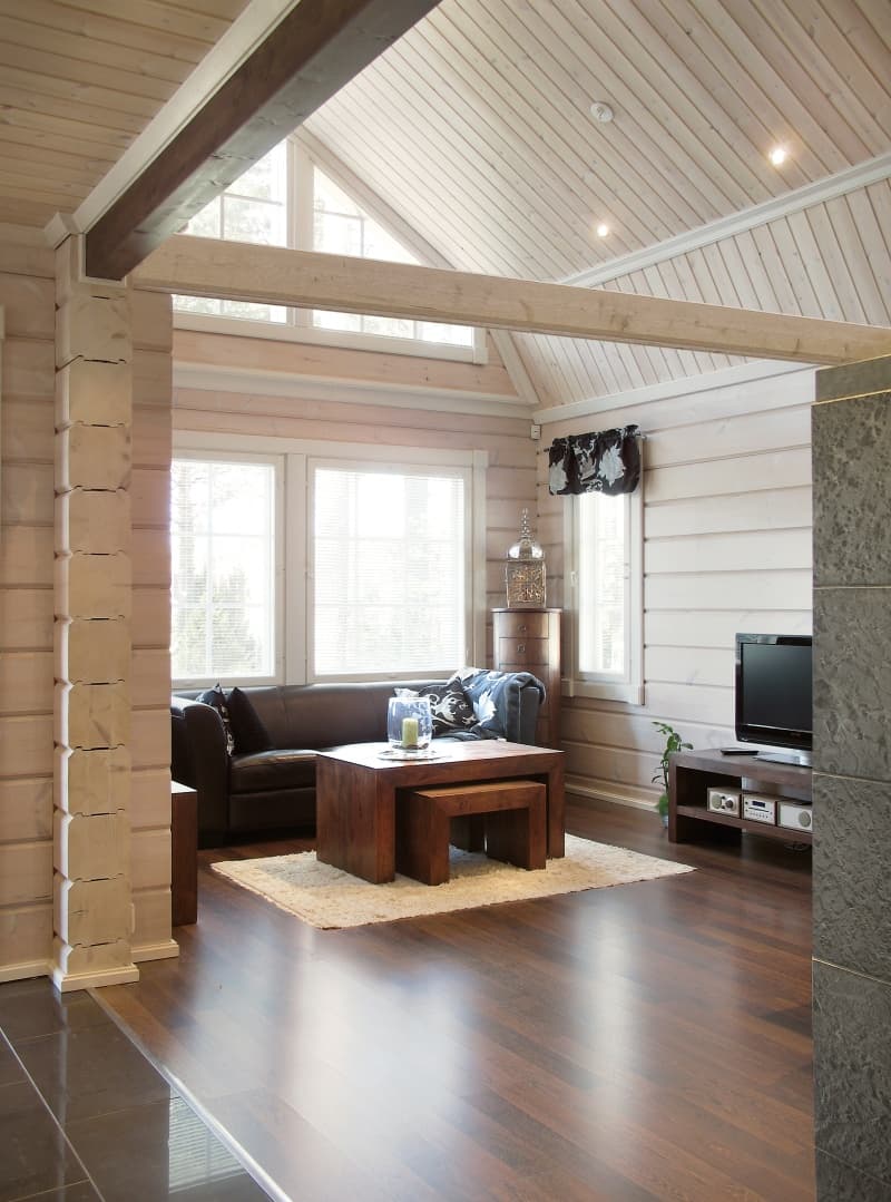 KONTIO log home, living room
