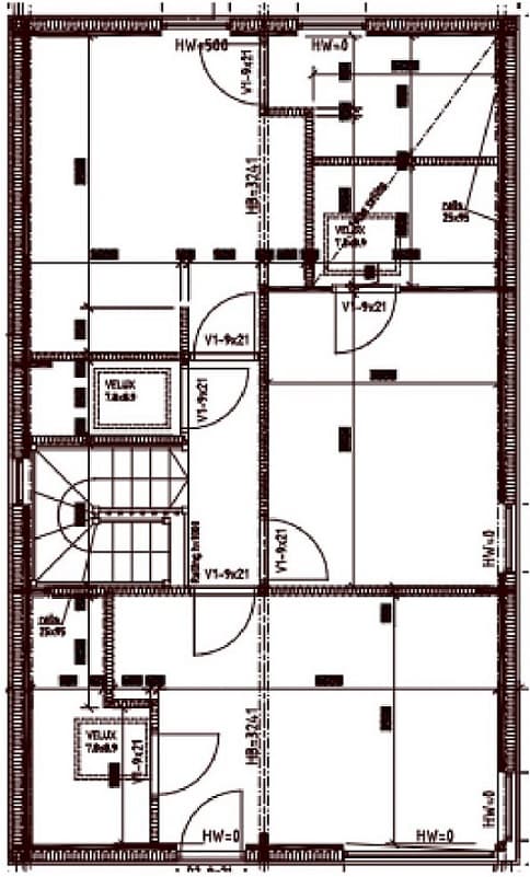 Dřevostavby Kontio Aquitaine, first-floor plan