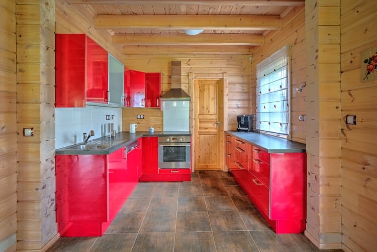 KONTIO log homes — UVA model — kitchen