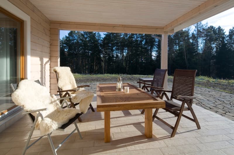 KONTIO log homes, terrace