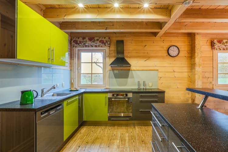 Kontio log home, Ikea kitchen