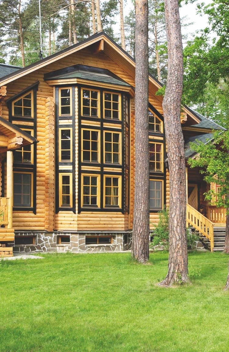 KONTIO Ulmus model log homes, round-log 2