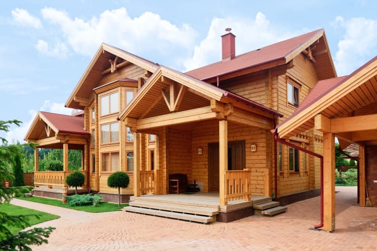 KONTIO Ulmus log homes, natural stain 3