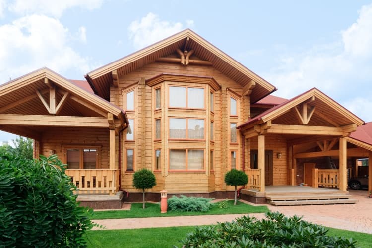 KONTIO Ulmus log homes, natural stain 4
