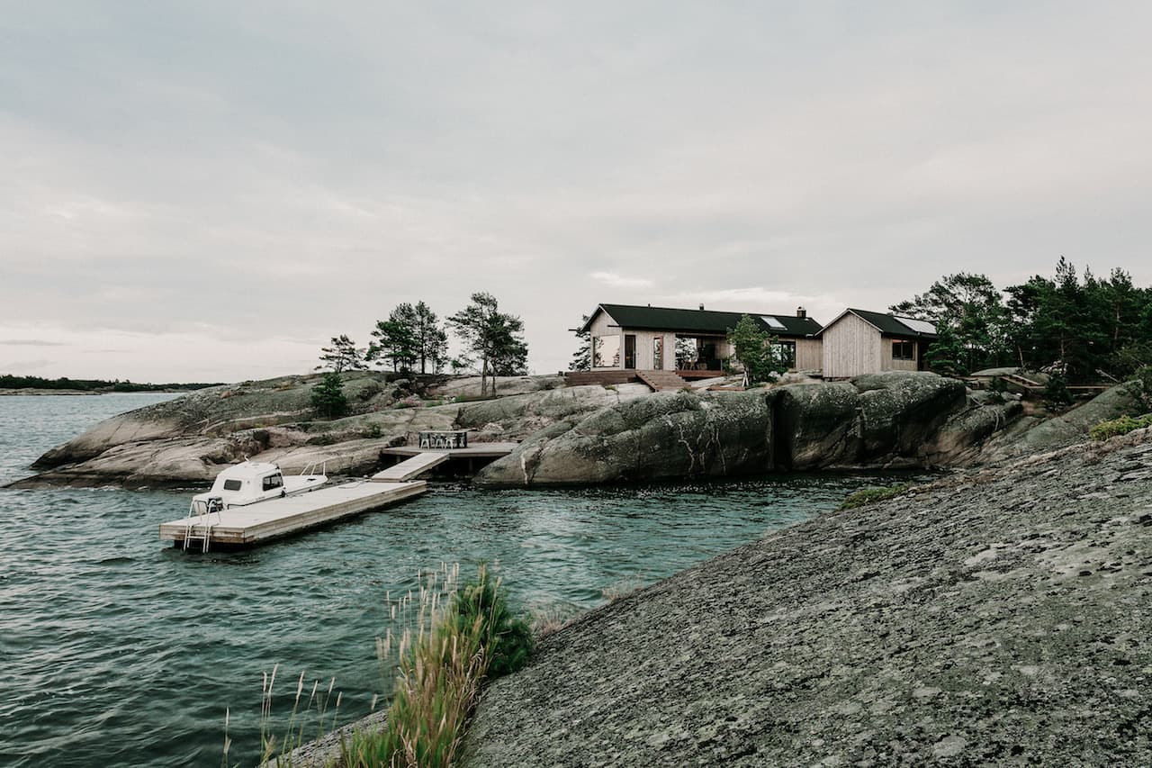 KONTIO timber homes — Project Ö — modern island villa, exterior