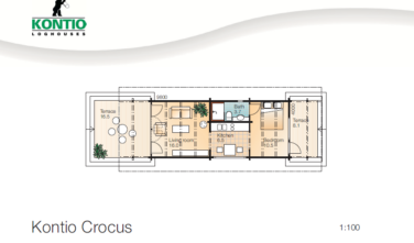 Dřevostavba z masivu CROCUS upravený