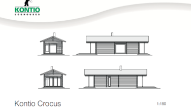 Dřevostavba z masivu CROCUS 2D model