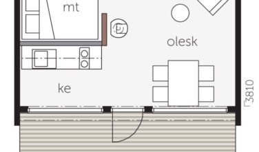 Dřevostavby Kontio Glass House 25C půdorys