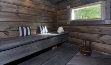 Srubové chaty KONTIO model Bella finská sauna