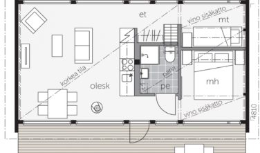 Villa-Glass-50B,-with loft_floorplan