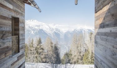 Dřevostavby KONTIO rodinný dům ve Valais výhledy