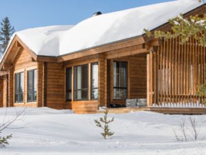 Dřevostavby KONTIO hoská chata v Norsku