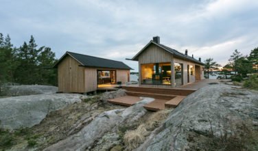 Dřevostavby KONTIO - Projekt Ö - moderní vila na ostrově - exteriér