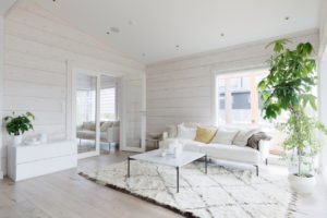 Dřevostavby KONTIO - rodinný dům Toive - obývací pokoj